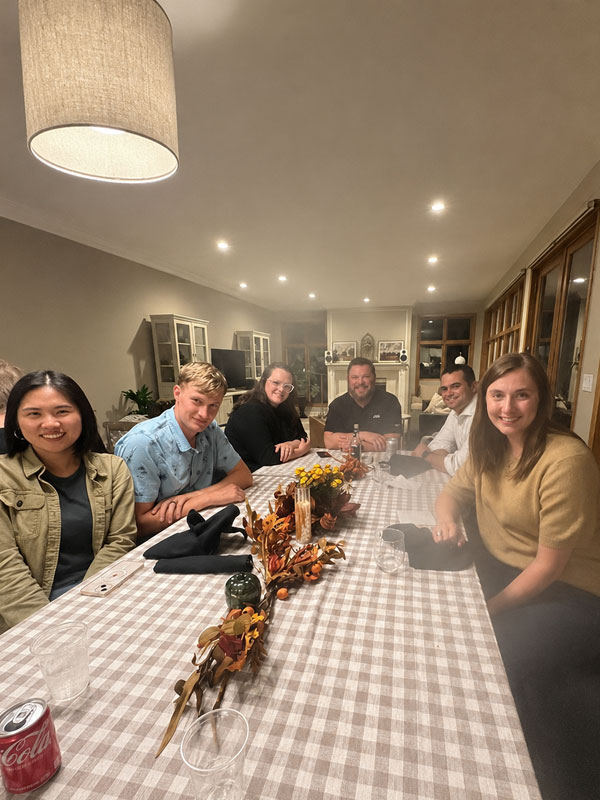 Annual team dinner