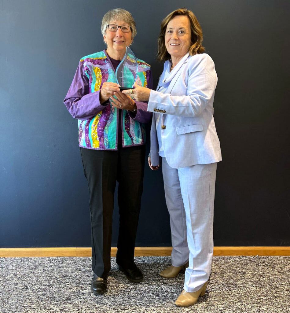 Karen Bergstrom with Margaret Barrett